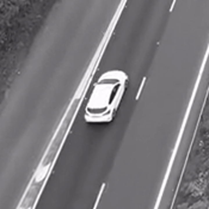 Minted instance crop of the white car.